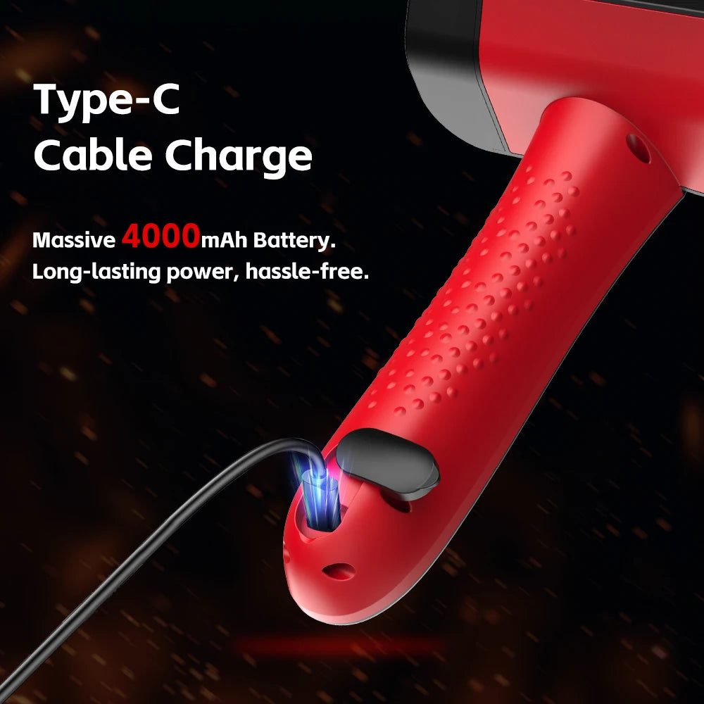 Upgraded Electric Grill Brush Cordless Rechargeable Grill Cleaning Brush 90-Min Runtime Stainless Steel Brush Cleaner for BBQ