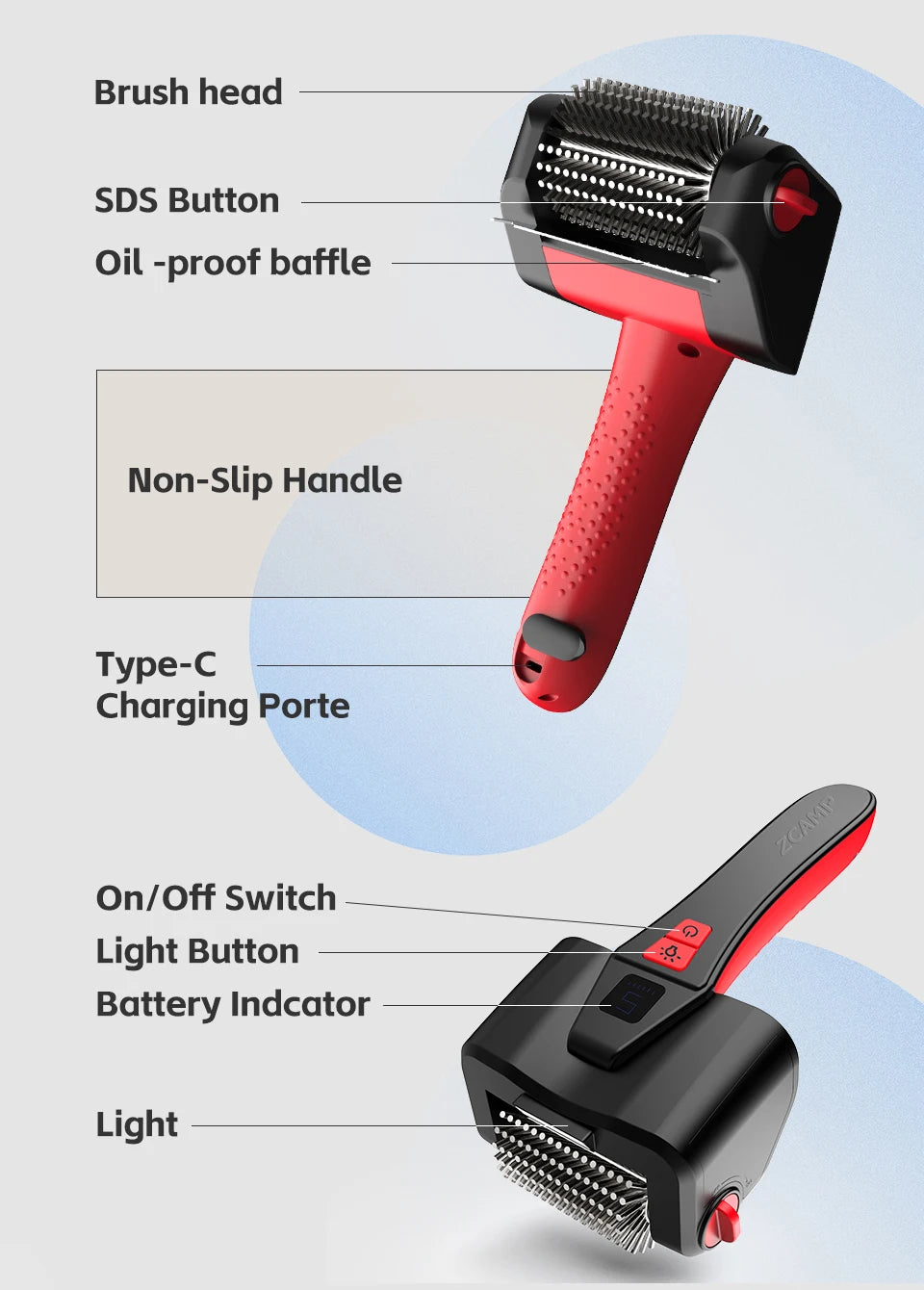 Upgraded Electric Grill Brush Cordless Rechargeable Grill Cleaning Brush 90-Min Runtime Stainless Steel Brush Cleaner for BBQ
